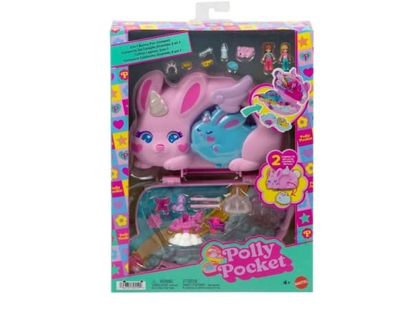 Polly Pocket Wearable Uni-Bunnies Compact