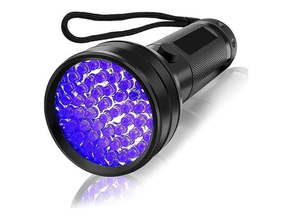 Wozinsky WLT-51L IP65 UV Flashlight for Trace Detection - Black
