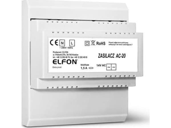 MAITINIMO AC-20 1,5A ELFON OPTIMA
