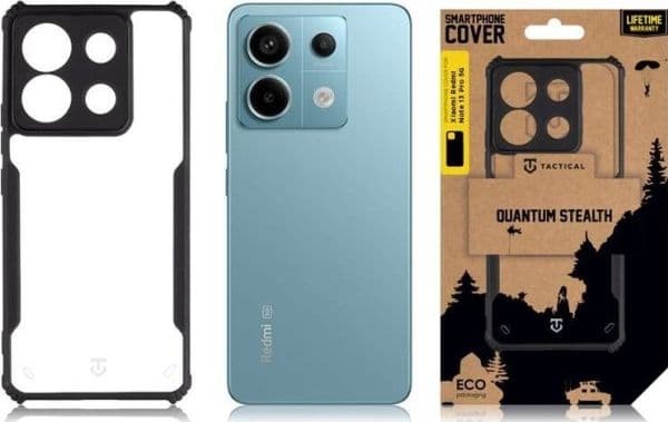 Tactical Quantum Stealth-deksel til Xiaomi Redmi Note 13 Pro 5G – Clear/Black – standard
