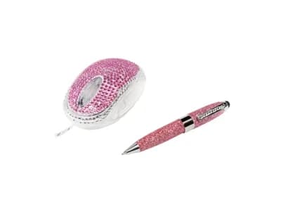 LogiLink ID0124, Optisk, USB Typ-A, 800 dpi, Magenta, Sølv