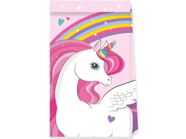 Rainbow Unicorn karkkipussit, 4 kpl