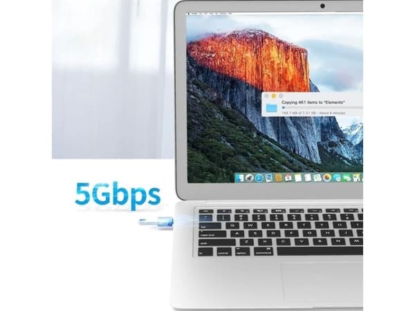 Adapter Vention CDQH0 USB-C Male to USB 3.0 (szary)