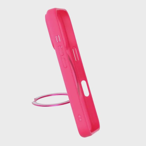 Mobile Case Rotating Magnetic Stand for iPhone 17 Pro - Pink