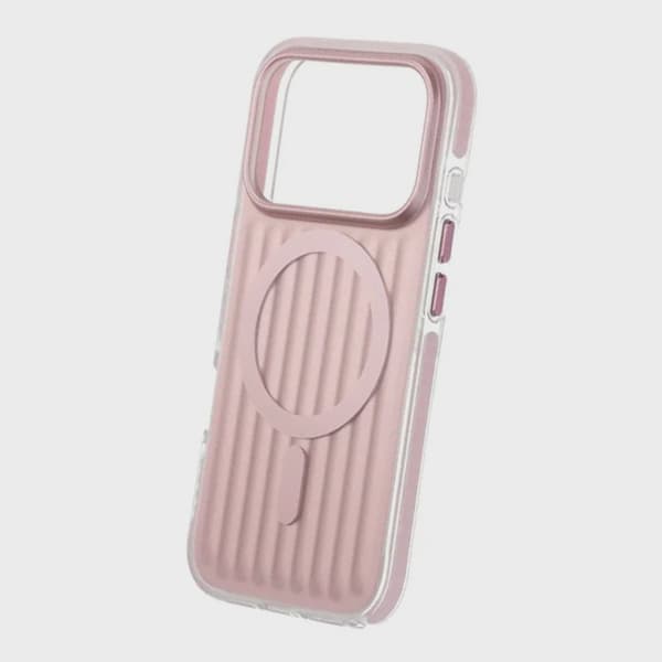 Corrugated Magsafe Case for iPhone 17 Pro - Pink