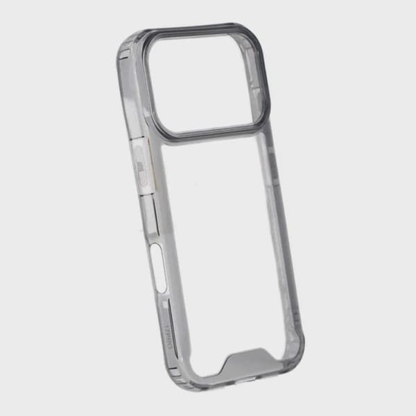 Shockproof Mobile Case for iPhone 17 Pro - Transparent Black