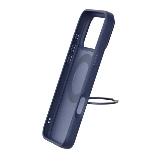 Mobilskal Roterande Magnet Stativ för iPhone 17 Pro Max - Blå