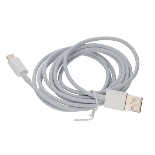USB A to Lightning Cable 2 Meter - White