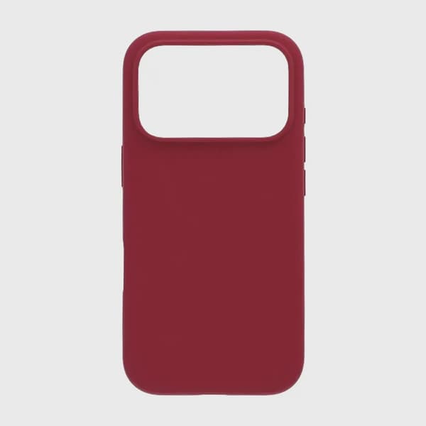 Rvelon Silicone Case MagSafe for iPhone 17 Pro Max - Red