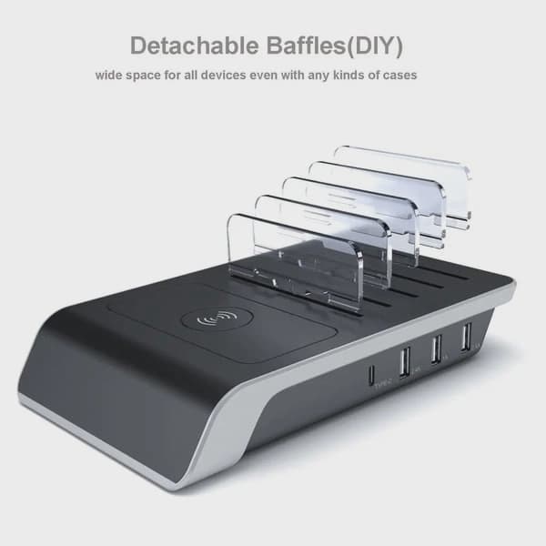 SiGN Charging Station with Wireless Charging, 12A, 45W
