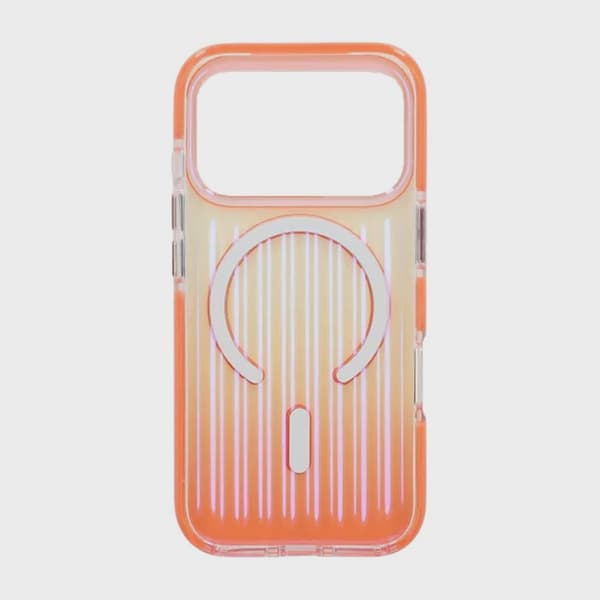 Corrugated MagSafe Case for iPhone 17 Pro Max - Gradient Orange