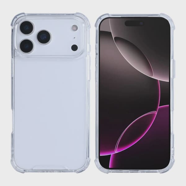 Shockproof Phone Case for iPhone 17 Pro Max - Transparent