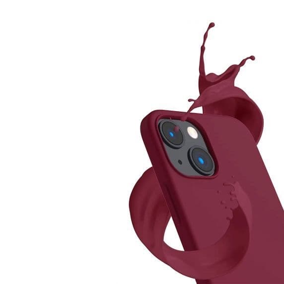 iPhone 15 Silicone Case – Burgundy