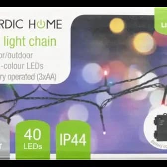 Nordic Home LED ljusslinga, 3m 40st LED och timerfunktion
