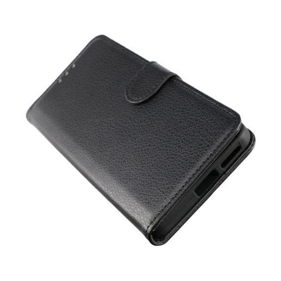 Flip Stand Leather Wallet Case For Redmi Note 11 Black