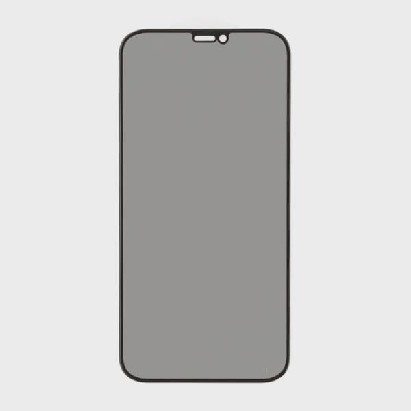 Screen Protector Privacy Tempered Glass iPhone 12/12 Pro - Black (eco-friendly)