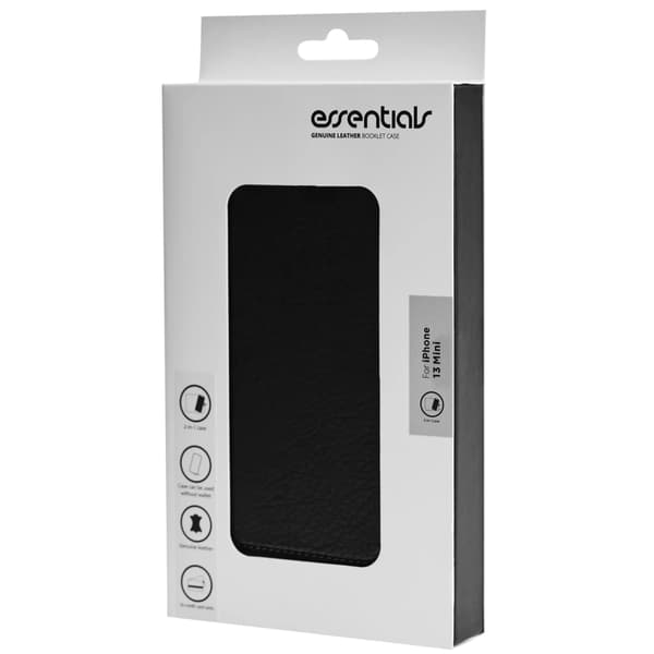 iPhone 13 Mini leather wallet, detachable, Black
