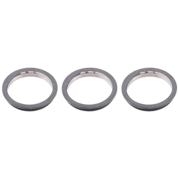 iPhone 12 Pro Max Kameraring (3-pack) - Grå