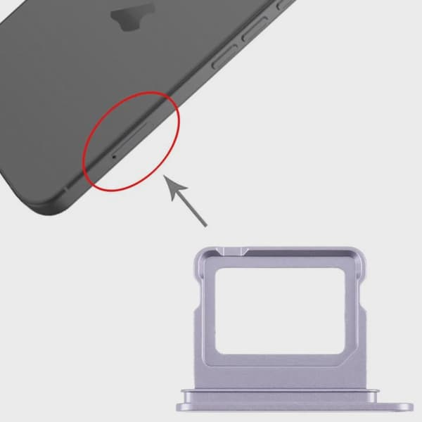 Simkortshållare för iPhone 17 - Lavendel