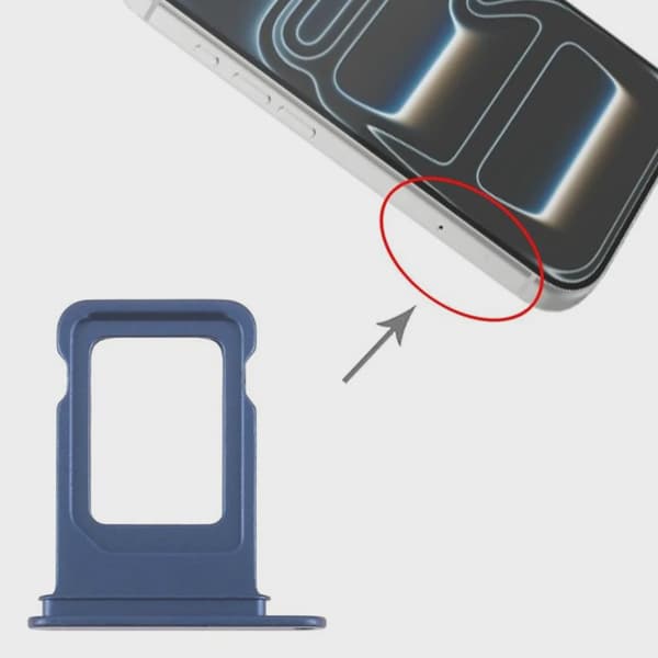 Simkortshållare för iPhone 17 Pro - Deep blue