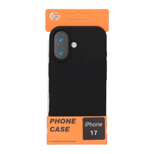 Mobile Case Soft Silicone for iPhone 17 - Black
