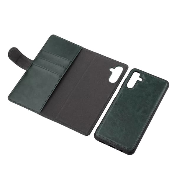 Essentials Samsung Galaxy A13 5G PU wall,Grön