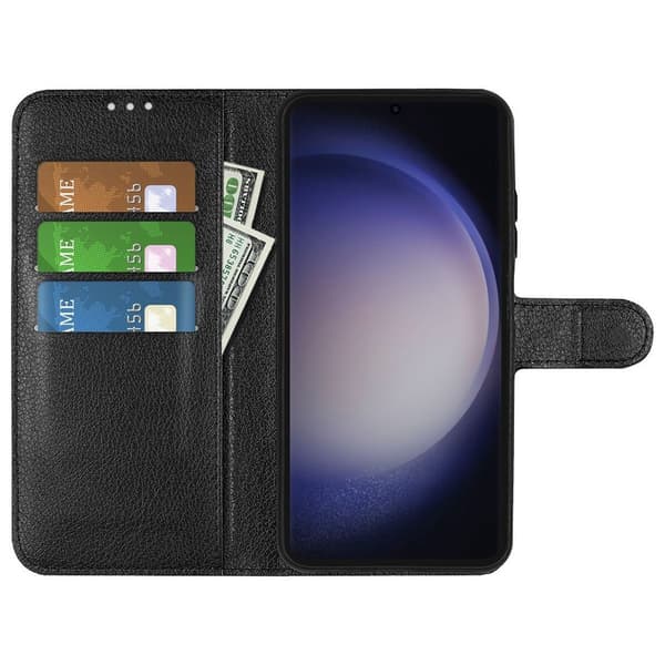 Samsung Galaxy S24 Plus Wallet Case with Stand - Black