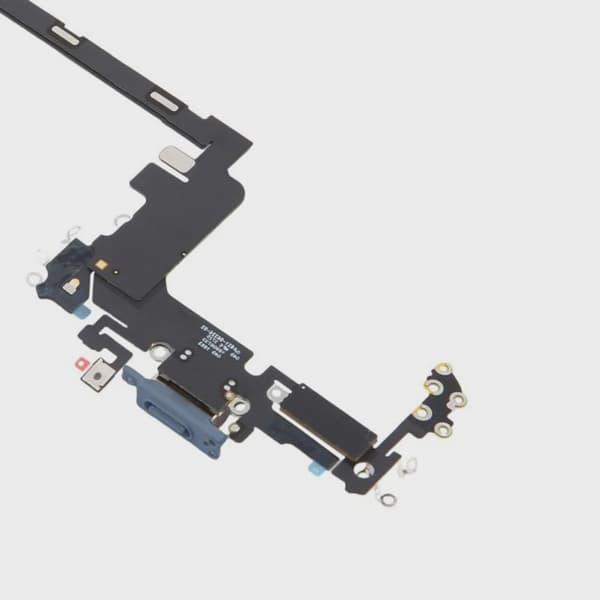 Laddkontakt med Flexkabel för iPhone 17 Pro - Blå