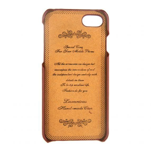 Fitted Leather Case For iPhone 7/8 Light Brown