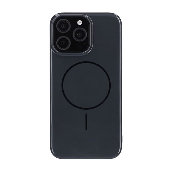 iPhone 16 Pro Max Case MagSafe, Glossy Solid Color - Black