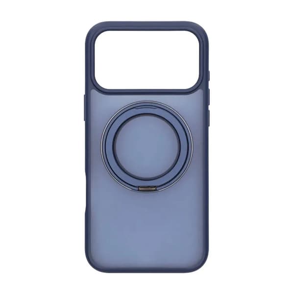 Mobilskal Roterande Magnet Stativ för iPhone 17 Pro Max - Blå