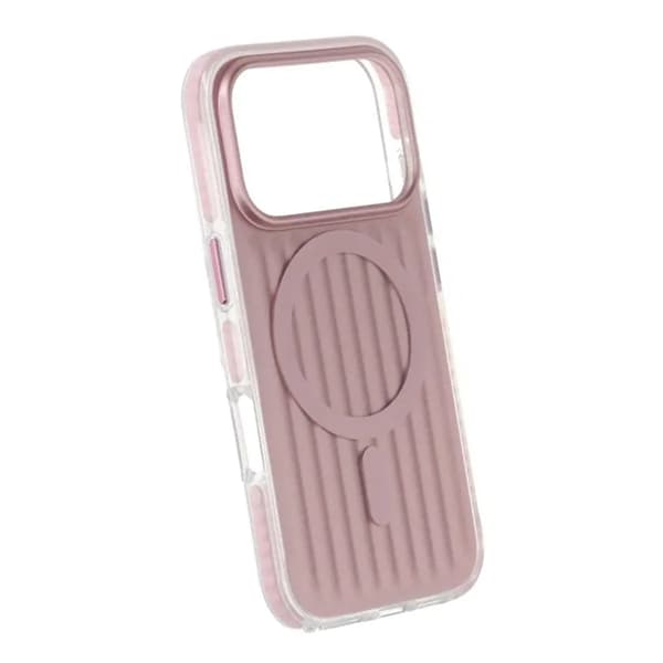 Mobilskal Korrugerad Magsafe för iPhone 17 Pro - Rosa