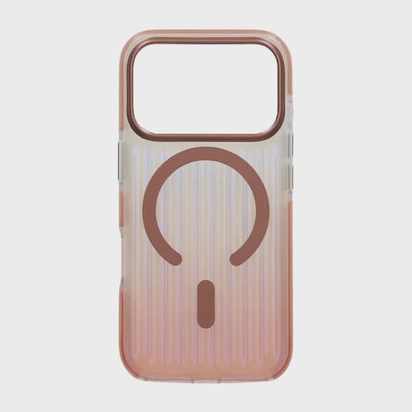 Corrugated MagSafe Case for iPhone 17 Pro Max - Rose Gold