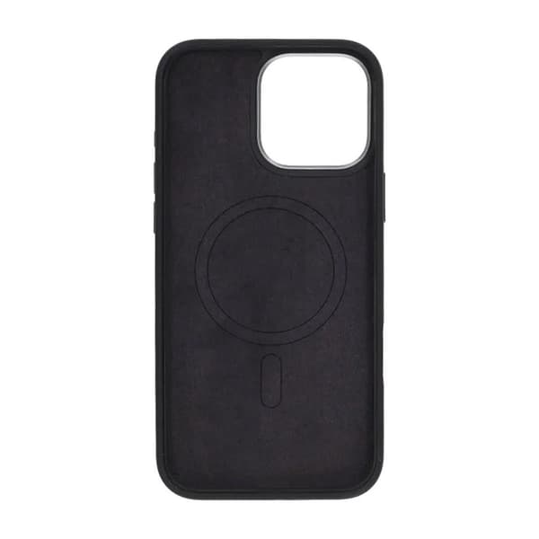 Silicone Case for iPhone 15 Pro Max - Black with Camera Protection