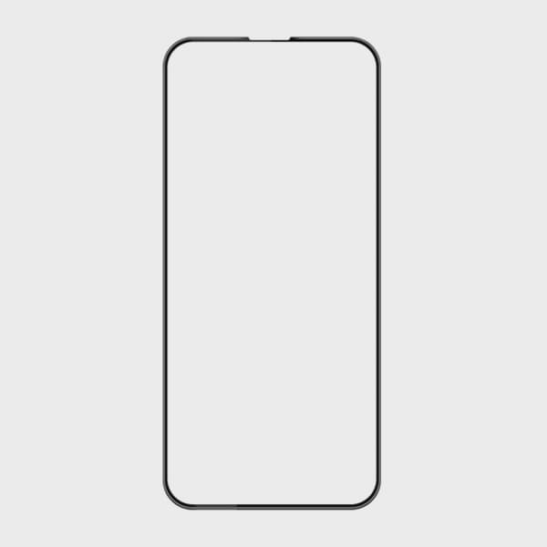 Screen Protector Tempered Glass iPhone 16 Pro Max - Black (eco-friendly)