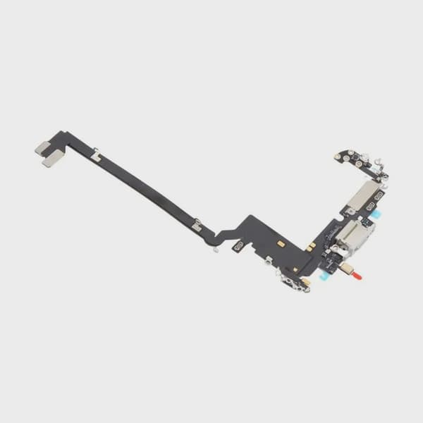 Laddkontakt med Flexkabel för iPhone 17 Pro Max - Silver