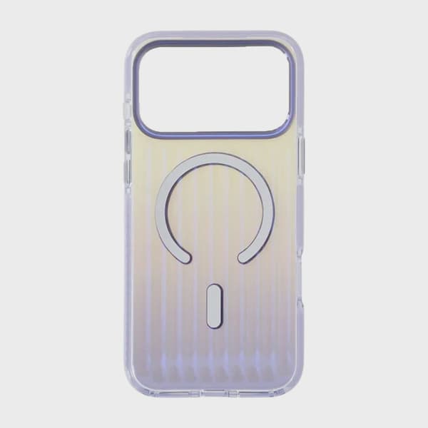 Corrugated MagSafe Case for iPhone 17 Pro Max - Gradient Light Purple