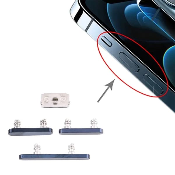 iPhone 12 Pro Sidoknappar - Blå