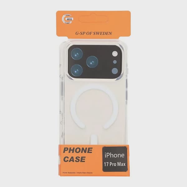 Transparent MagSafe Case IMD for iPhone 17 Pro Max - White