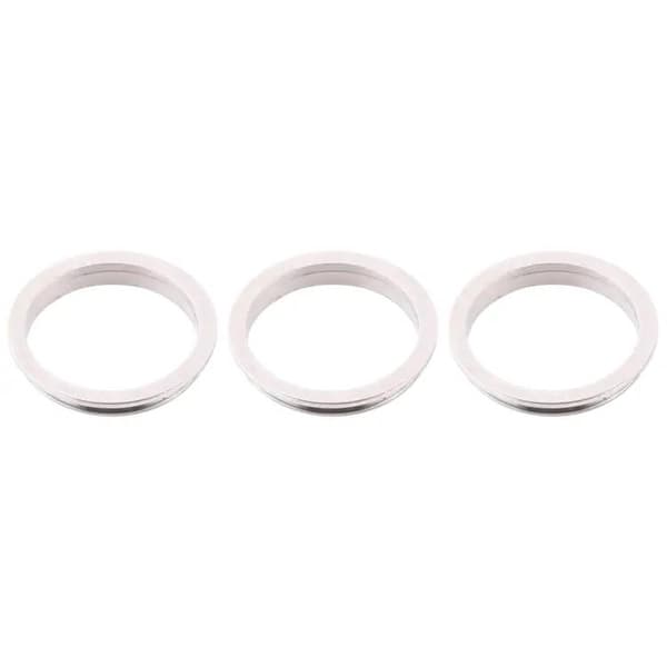 iPhone 12 Pro Max Kameraring (3-pack) - Silver