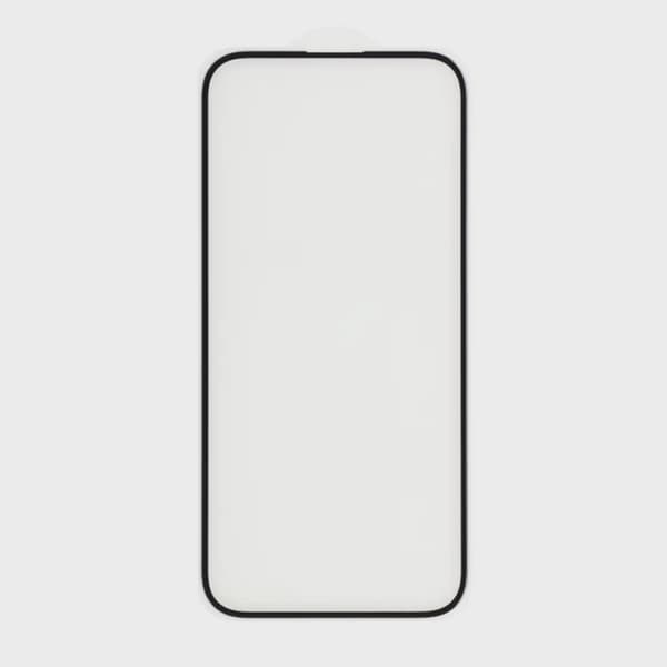 Screen Protector Tempered Glass iPhone 15 Pro - Black (eco)