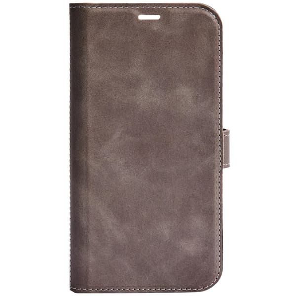 iPhone 13 Mini leather wallet, detachable, Grey