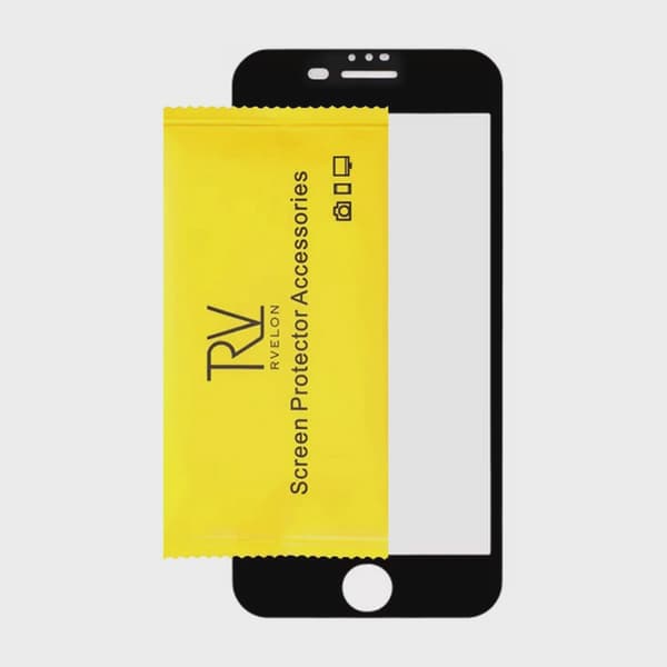 Screen Protector Tempered Glass iPhone 7/8 Plus - Black (eco-friendly)