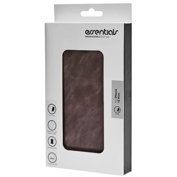 iPhone 13 Mini leather wallet, detachable, Grey
