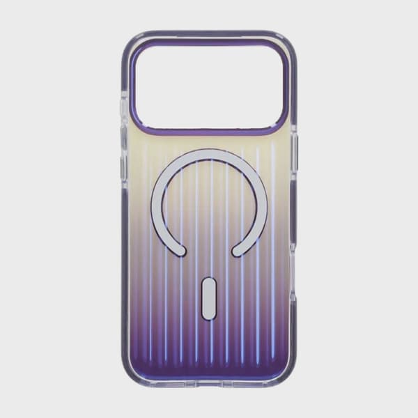 Corrugated MagSafe Case for iPhone 17 Pro Max - Gradient Dark Purple
