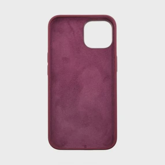 iPhone 15 PRO Mobilskal Silikon – Vinröd