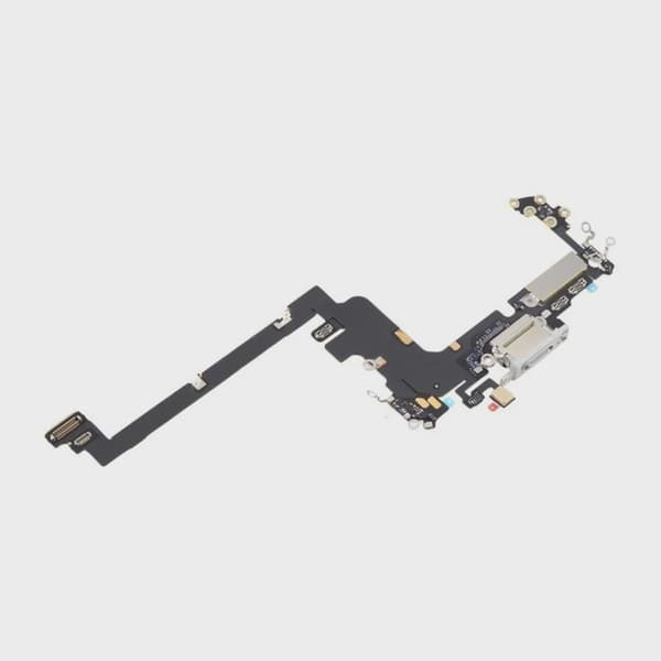 Laddkontakt med Flexkabel för iPhone 17 Pro - Silver