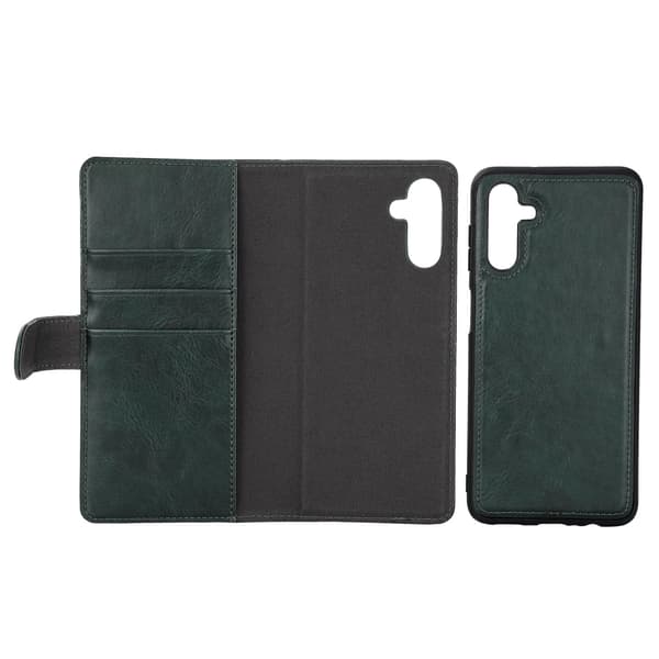 Essentials Samsung Galaxy A13 5G PU wall,Grön