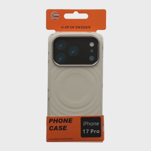 Beige Silicone Case with Magsafe for iPhone 17 Pro