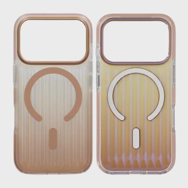 Corrugated MagSafe Case for iPhone 17 Pro - Gradient Gold